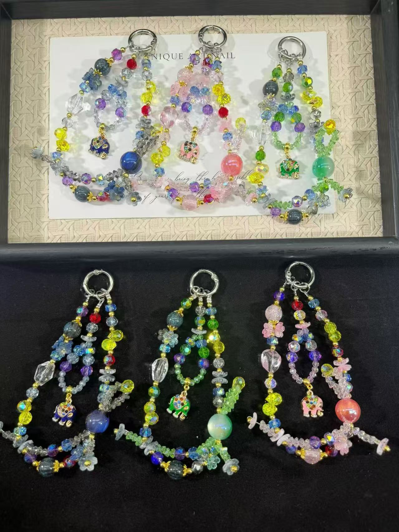 Designer DIY Crystal Wrist Strap, Super Glitter Phone Charm, Stylish Accessory
